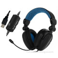 PC computer USB Gaming Headset 7.1 Surround Sound headphones with detachable mic and LED light